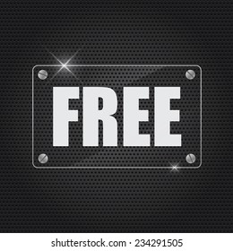 Background Metal texture and Free text