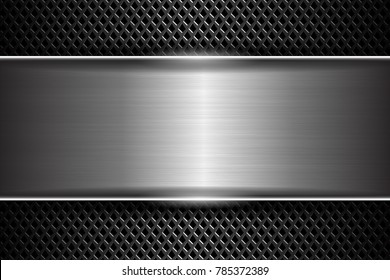 Background metal texture, vector illustration.