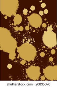 background with metallic splash vector