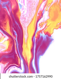 Fondo de la leche y de las pinturas diluidas de color en ella