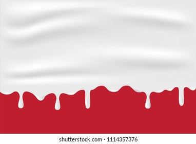 background of milk and cream vector / milk splash