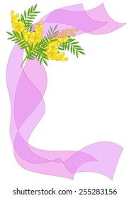 Background with Mimosa