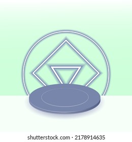  background minimal abstract 3d podium circle square .highlight is the. podium display for product presentation branding and packaging presentation.geometric background minimal abstract.green purple 