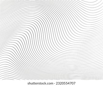 Background with a minimal abstract style. Wavy narrow lines create an optical illusion.