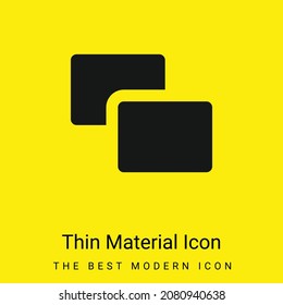 Background minimal bright yellow material icon