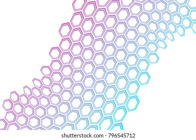 Background minimalism, techno design, hexagons, hexagonal background with hexagon distortion
