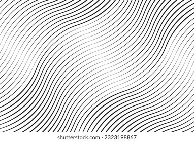 fondo de líneas onduladas minimalistas y elegantes, fondo de líneas abstractas negras sobre un fondo blanco