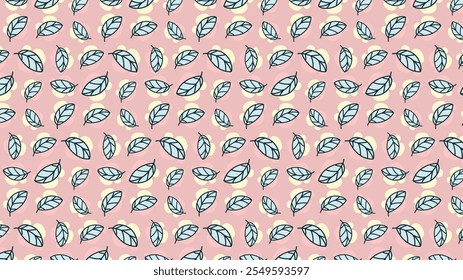Background Minimalist Floral Pattern with Abstract Vibes