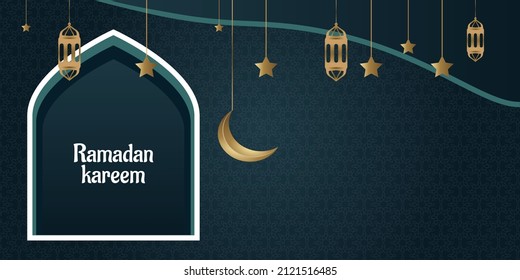 Background minimalist ramadan kareem celebrate. muslim month fasting