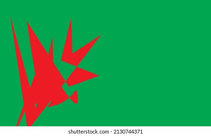 background with a mix of green and red