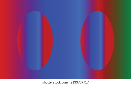 background with a mix of green, red and dark blue