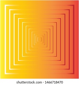 
the background mixes orange and yellow with 3d rectangles