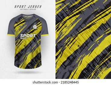 Background Mock Up For Sports Jerseys, Race Jerseys, Running Shirts, Yellow-grey Slanted Pattern For Sublimation.