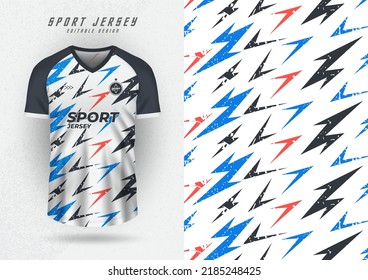 Background mock up for sports jerseys, jerseys, running shirts, lightning designs for sublimation.