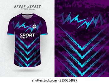 Background Mockup For Sports Jersey, Race Jersey, Running Shirt, Purple Pattern.