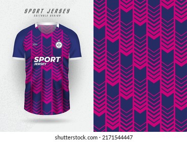 Background mockup for sports jersey, jersey, running shirt, purple stripes.