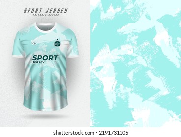 Modelación en segundo plano para la camiseta deportiva, la camiseta de correr, el patrón verde menta.