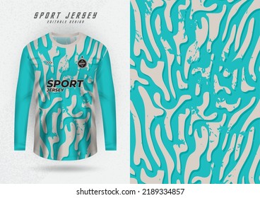 Background mockup for sports jersey, shirt, running shirt, light brown stripes green.