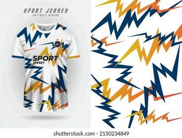 Background mockup for sports jerseys, race jerseys, running shirts, blue patterns.