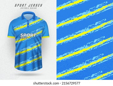 Background mockup for sports jerseys, race jerseys, running shirts, blue giveaway pattern.