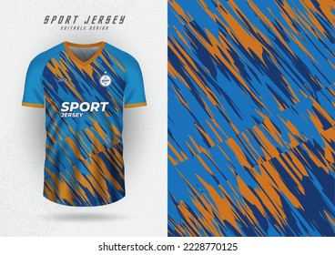 Background mockup for sports jerseys, race jerseys, running jerseys, brush pattern, diagonal lines in blue tones.