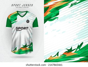 Background mockup for sports jerseys, racing jerseys, running jerseys, stripes. green side