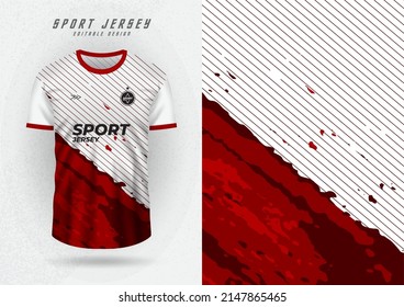 Background mockup for sports jerseys, racing jerseys, running jerseys with red side stripes.