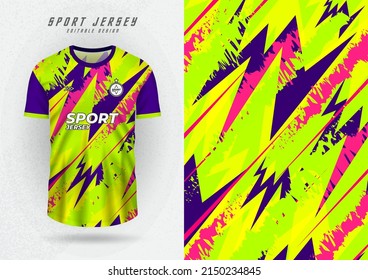 Background mockup for sports jerseys, racing jerseys, running shirts, light green stripes.