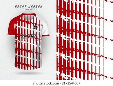 Background mockup for sports jerseys, jerseys, running jerseys, red and white stripes.