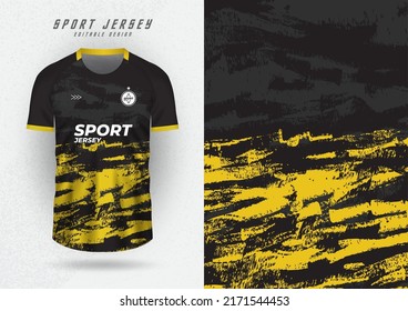 Background mockup for sports jerseys, jerseys, running shirts, yellow and black stripes.