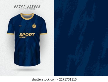 Modelación de fondo para camisetas deportivas, camisetas, camisetas de correr, patrones azul marino.