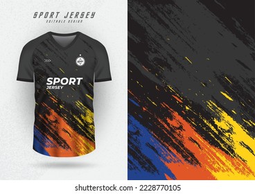 Jersey Design Vector Art PNG, Editable Jersey Design Orange With