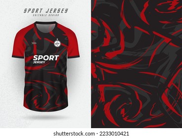 Modelación de fondo para camisetas deportivas, camisetas, camisas de correr, patrón rojo