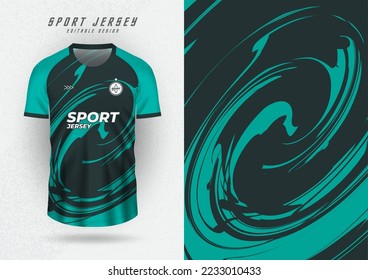 Background mockup for sports jerseys, jerseys, running shirts, pattern cyclone green