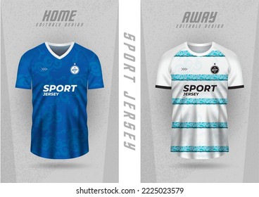 Background mockup for sports jerseys, team jerseys, club jerseys, blue stripes and white and blue freebies.