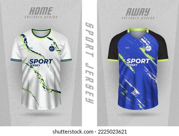 Background mockup for sports jerseys, team jerseys, club jerseys, white and blue stripes.