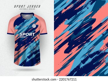 Modelación de fondo para camisetas de equipo deportivo, camisetas, camisetas de correr, franjas azul marino y rosa.