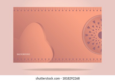 fondo para el diseño de pancarta moderna diseño de degradado de color naranja
