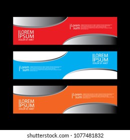 background modern blue orange red web benner