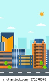 Background of modern city.