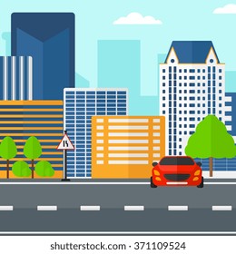 Background of modern city.
