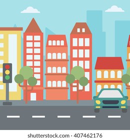 Background of modern city.