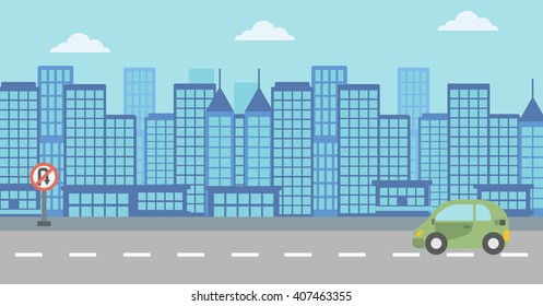 Background of modern city.