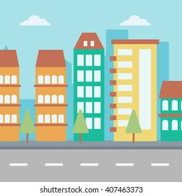 Background of modern city.