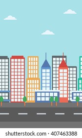 Background of modern city.