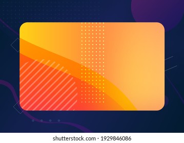 Background of Modern Geometric Business Card Template with colorful colors