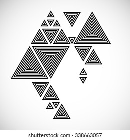 Background . Modern Geometrical Triangle Design Template .