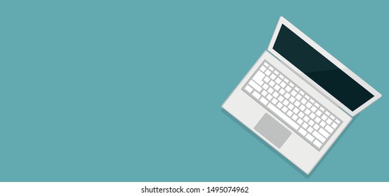 Background for modern laptop school