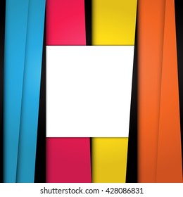 Background modern material design. Geometric form. Abstract creative concept. White space for you text design vector