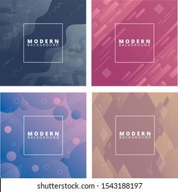 background modern poster wallpaper minimal flat abstract gradient set collection vector graphic design